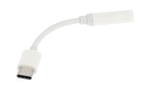 Adaptateur pour casque - micro usb de type C pour prise jack 3,5 mm blanc (5115)