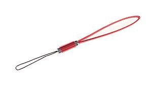 LAISSE - CUIR COURT  - SHINY- ROUGE (5165)