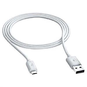 USB CABLE - MICRO usb 3 meter white (5196)