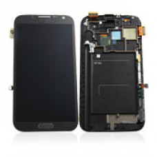 Vitre tactile, LCD et chassis pour Galaxy Note 2 N7105, Noir