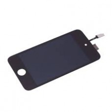 Vitre tactile, LCD  pour iPod Touch 4, Noir, sans bouton home