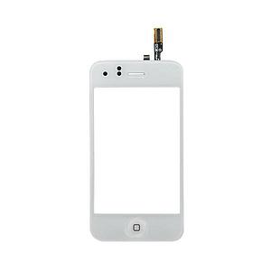 Vitre tactile et bouton home pour iPhone 3g, Blanc