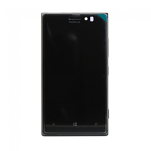 Vitre tactile et LCD sur chassis pour Nokia Lumia 925, Noir