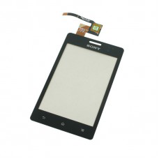 Vitre tactile pour Sony Xperia Go, Noir