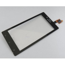 Vitre tactile pour Sony Xperia J, Noir