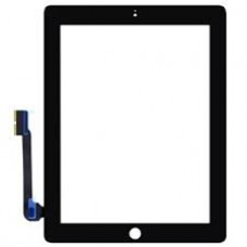 Vitre tactile et adhésif pour iPad 4, Noir